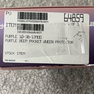 Purple mattress cover